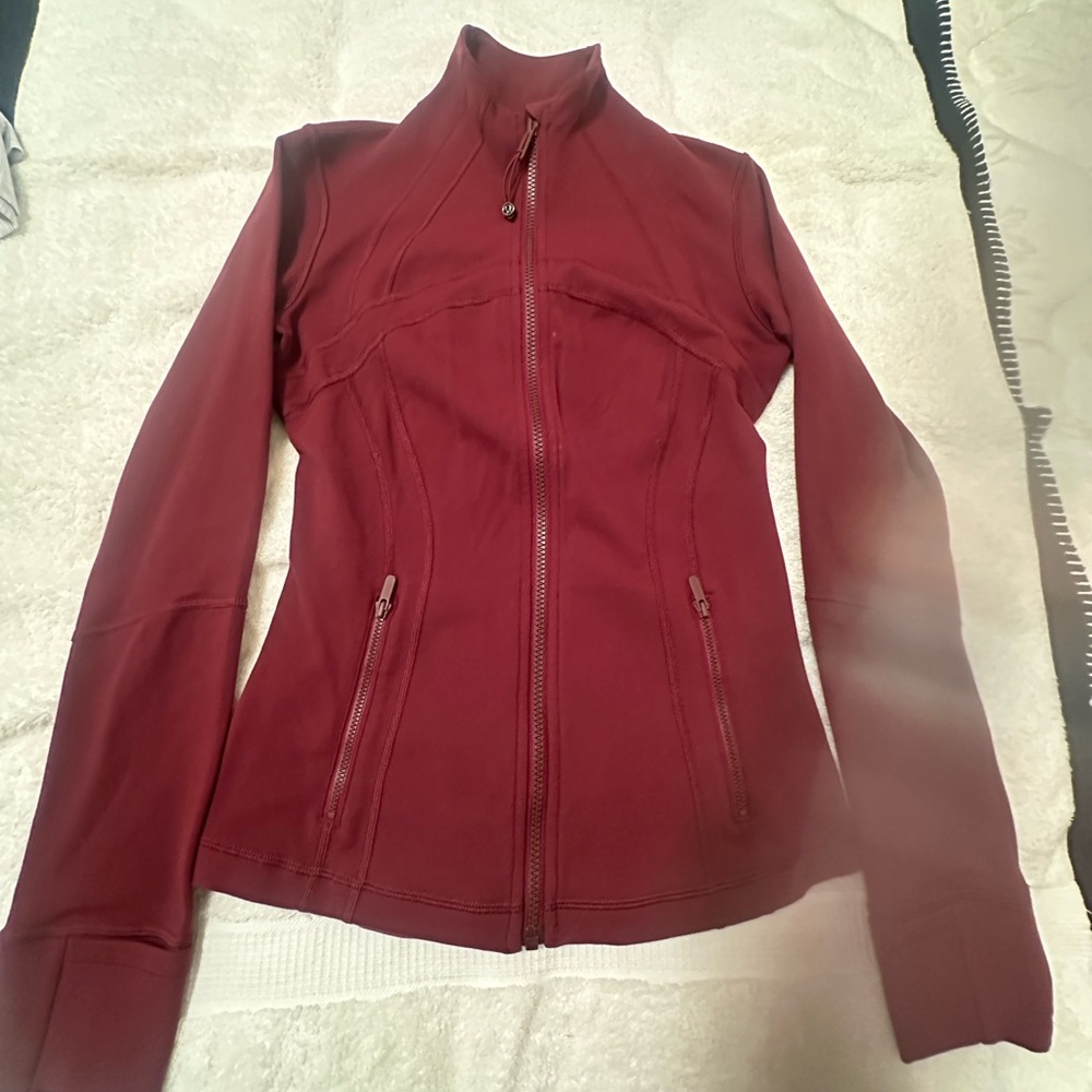 Lululemon Athletica Maroon Utility Jacket